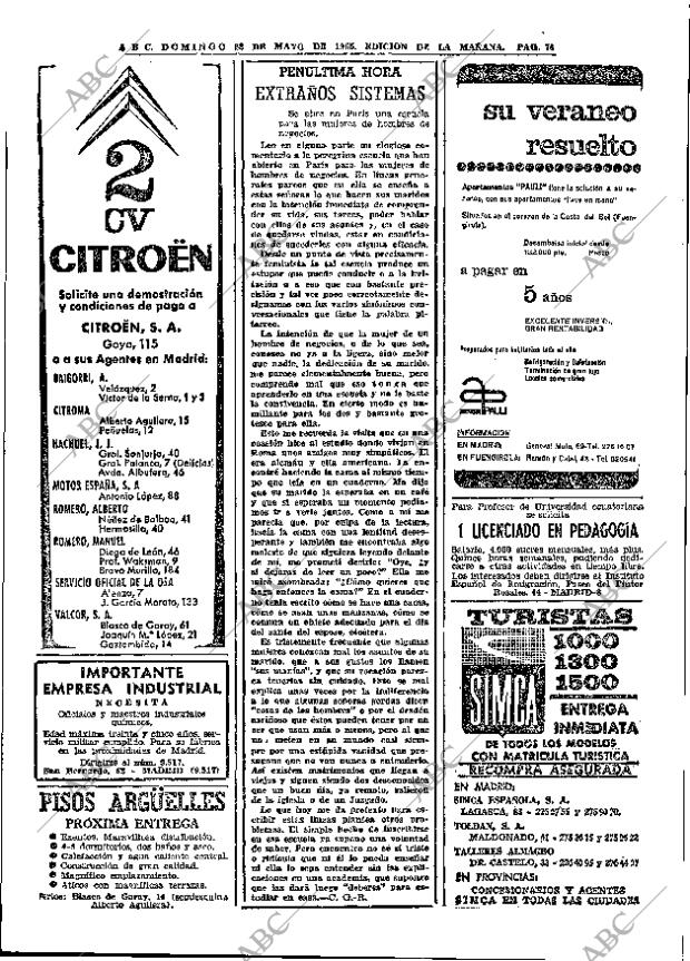 ABC MADRID 23-05-1965 página 76