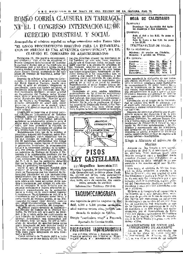 ABC MADRID 23-05-1965 página 79