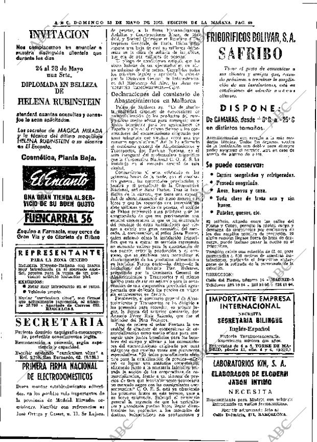 ABC MADRID 23-05-1965 página 80