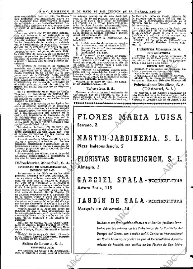 ABC MADRID 23-05-1965 página 99