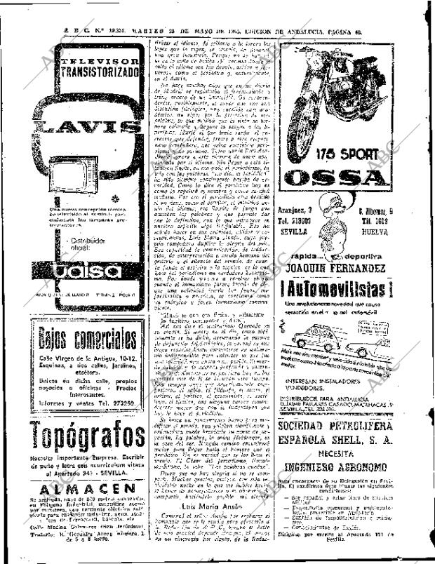 ABC SEVILLA 25-05-1965 página 40