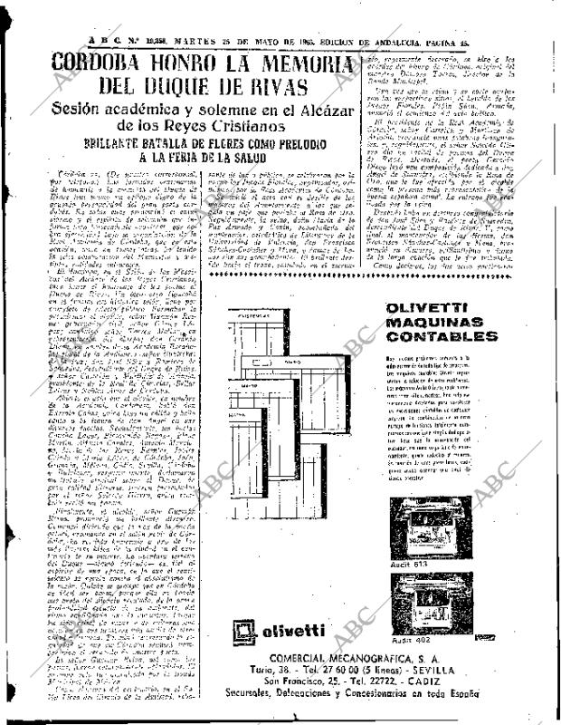 ABC SEVILLA 25-05-1965 página 45