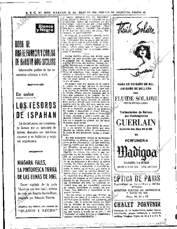 ABC SEVILLA 25-05-1965 página 62