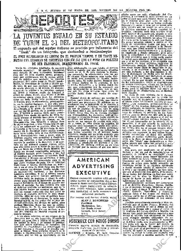 ABC MADRID 27-05-1965 página 101