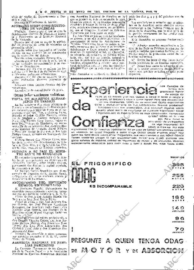 ABC MADRID 27-05-1965 página 75