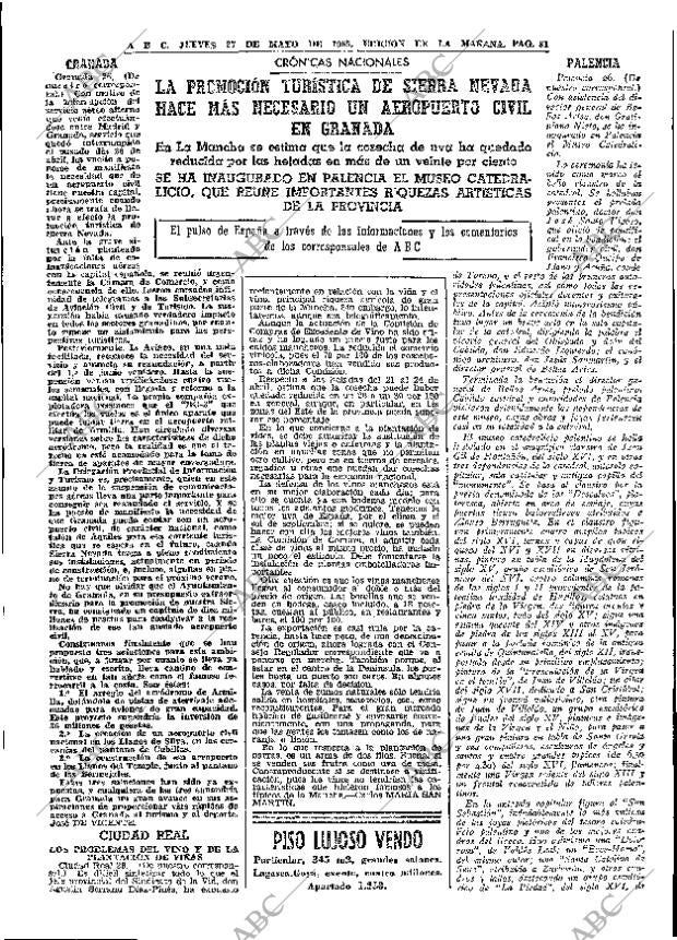 ABC MADRID 27-05-1965 página 81