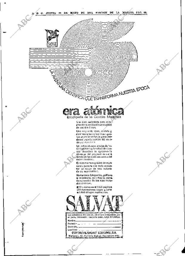 ABC MADRID 27-05-1965 página 98