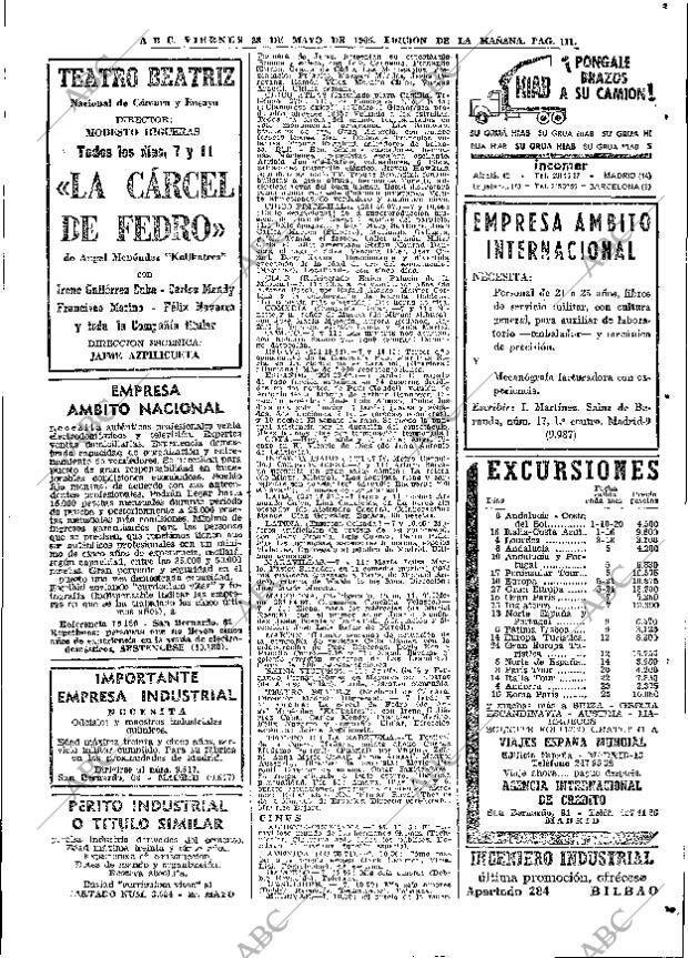 ABC MADRID 28-05-1965 página 111