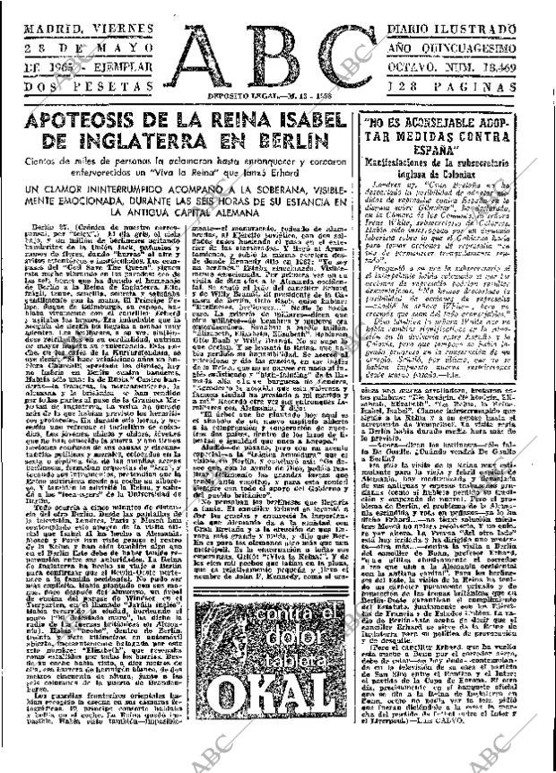 ABC MADRID 28-05-1965 página 65