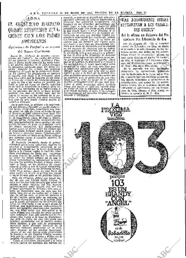 ABC MADRID 28-05-1965 página 71