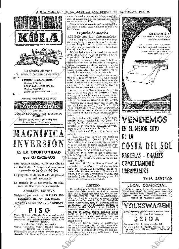 ABC MADRID 28-05-1965 página 88