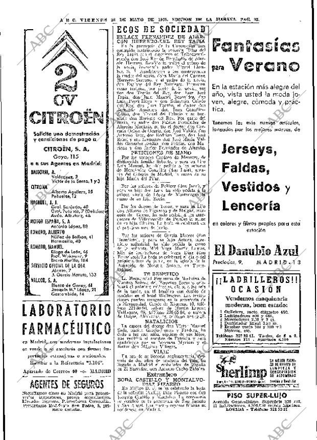 ABC MADRID 28-05-1965 página 92