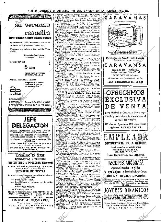 ABC MADRID 30-05-1965 página 112
