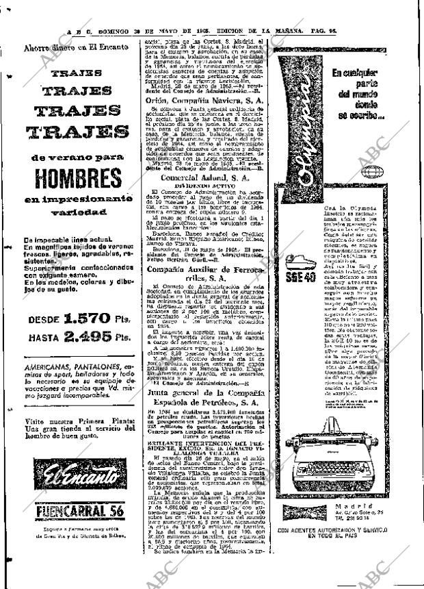 ABC MADRID 30-05-1965 página 96