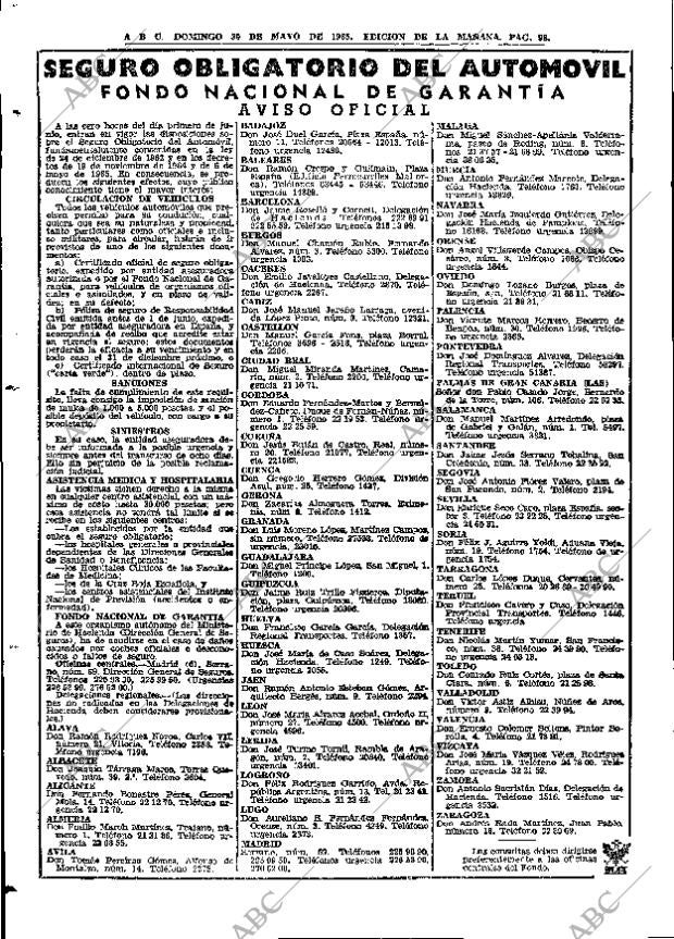 ABC MADRID 30-05-1965 página 98