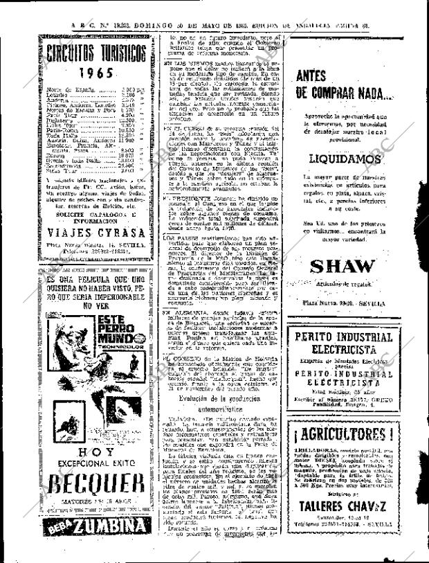 ABC SEVILLA 30-05-1965 página 88
