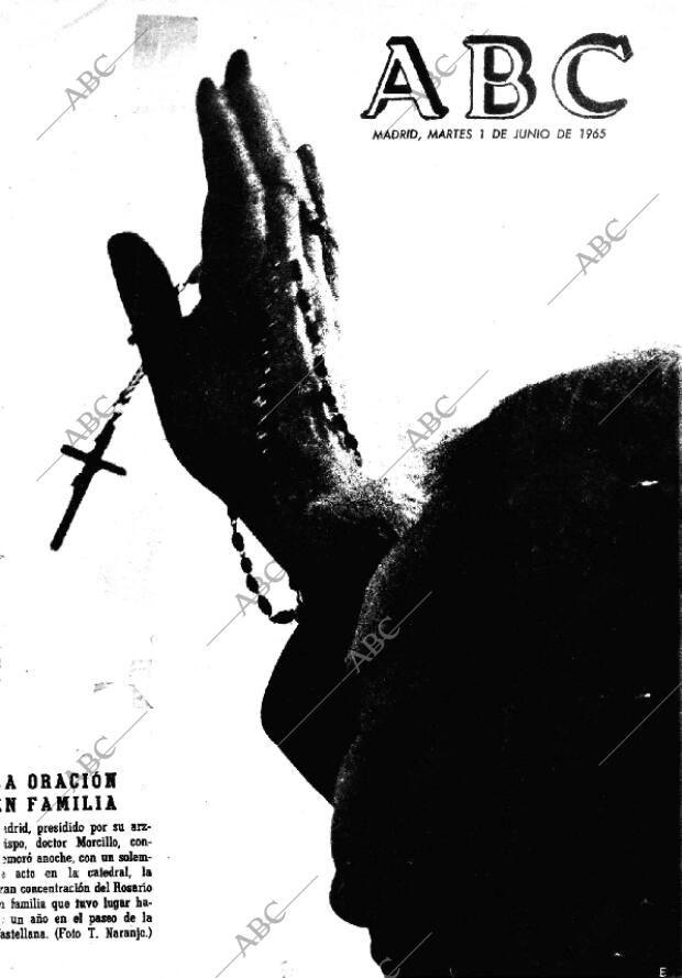 ABC MADRID 01-06-1965 página 1