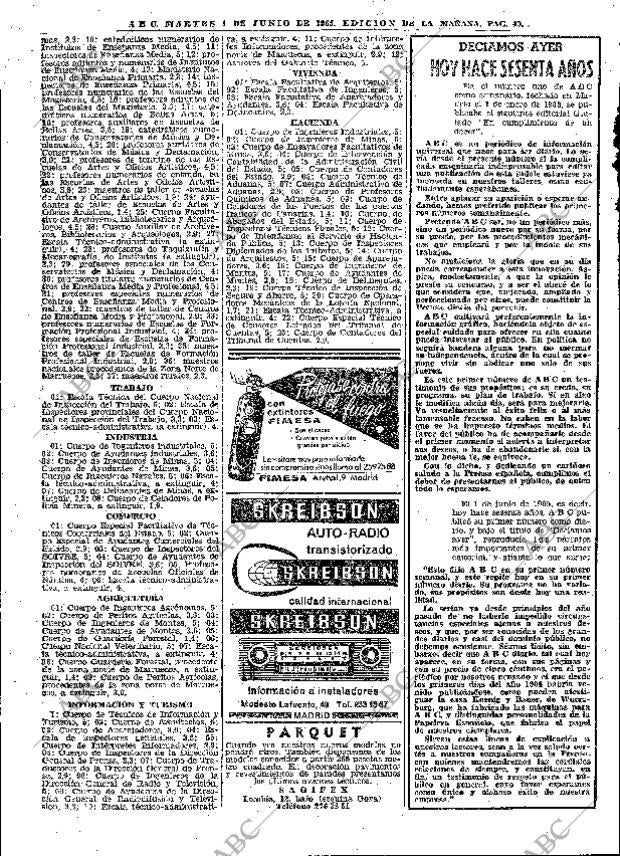 ABC MADRID 01-06-1965 página 40