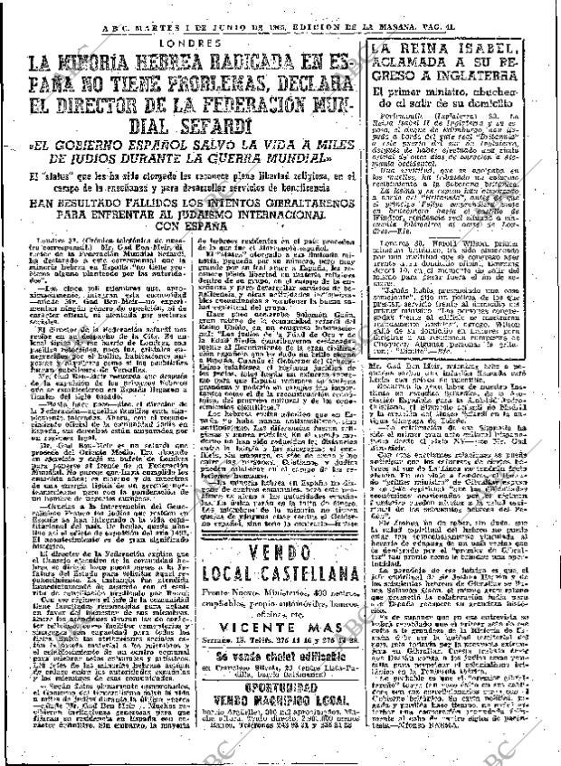 ABC MADRID 01-06-1965 página 41