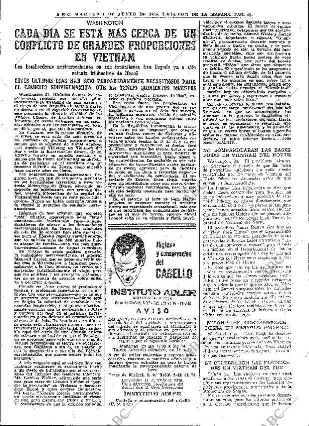 ABC MADRID 01-06-1965 página 45