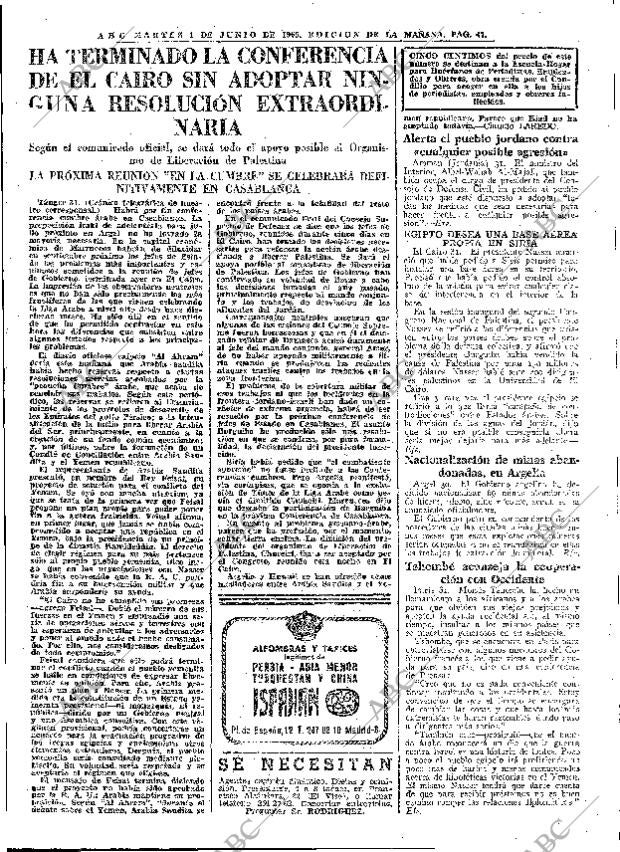 ABC MADRID 01-06-1965 página 47