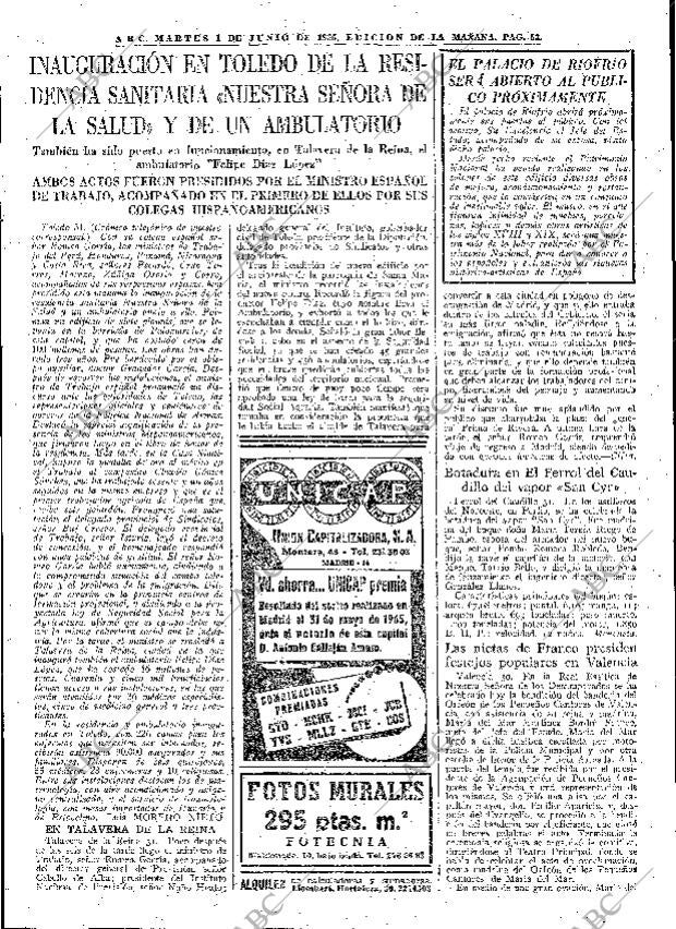 ABC MADRID 01-06-1965 página 53