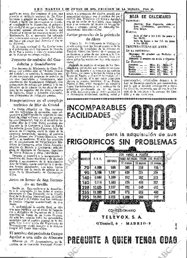 ABC MADRID 01-06-1965 página 55