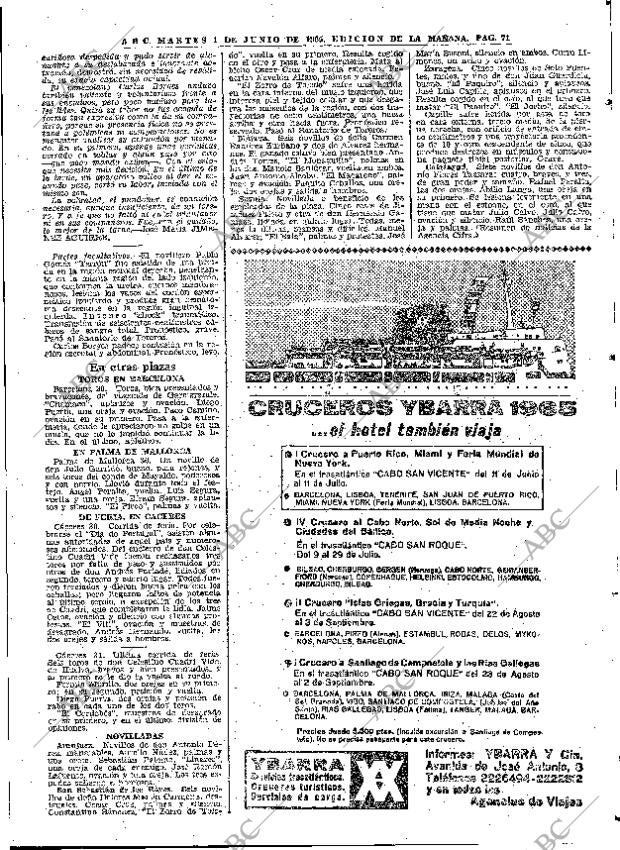 ABC MADRID 01-06-1965 página 71