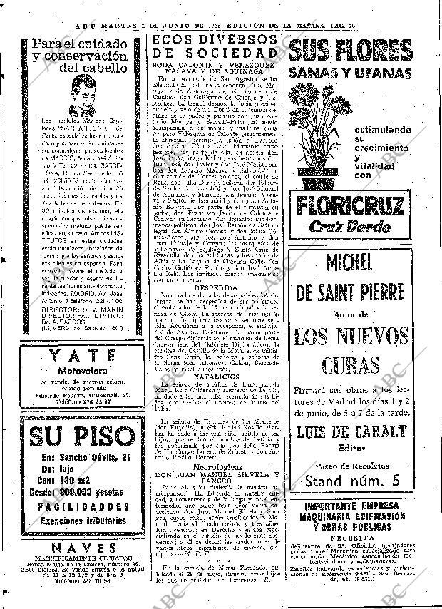ABC MADRID 01-06-1965 página 72