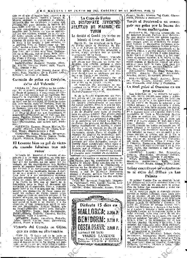 ABC MADRID 01-06-1965 página 75