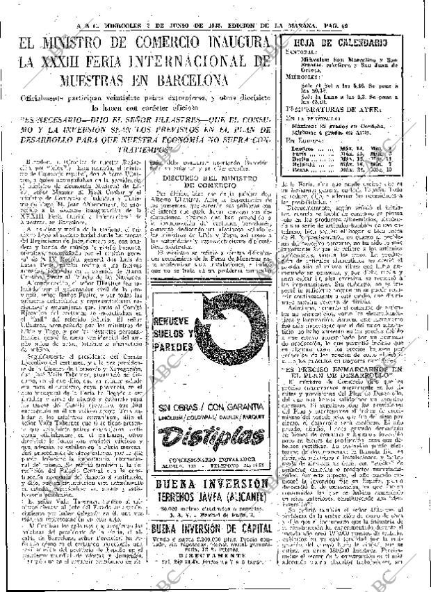 ABC MADRID 02-06-1965 página 69