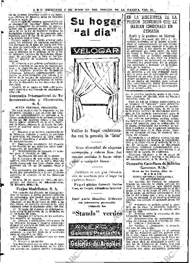 ABC MADRID 02-06-1965 página 90
