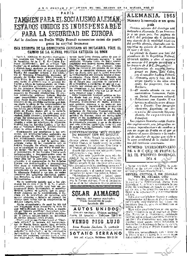 ABC MADRID 03-06-1965 página 65