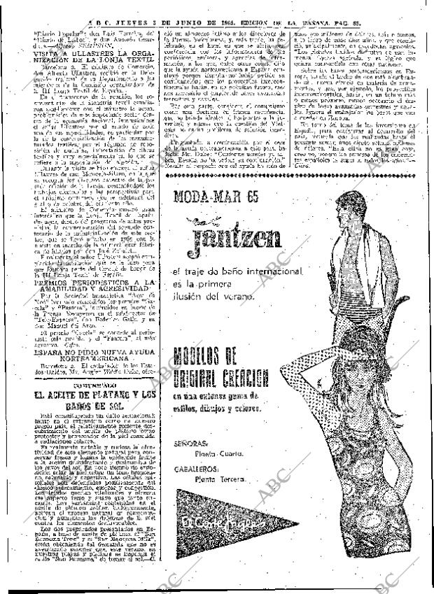 ABC MADRID 03-06-1965 página 85