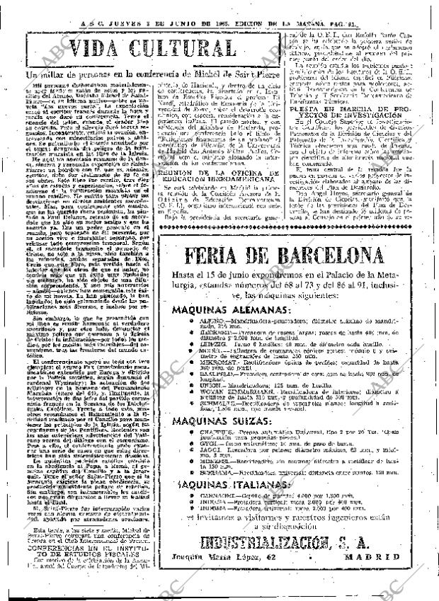 ABC MADRID 03-06-1965 página 91