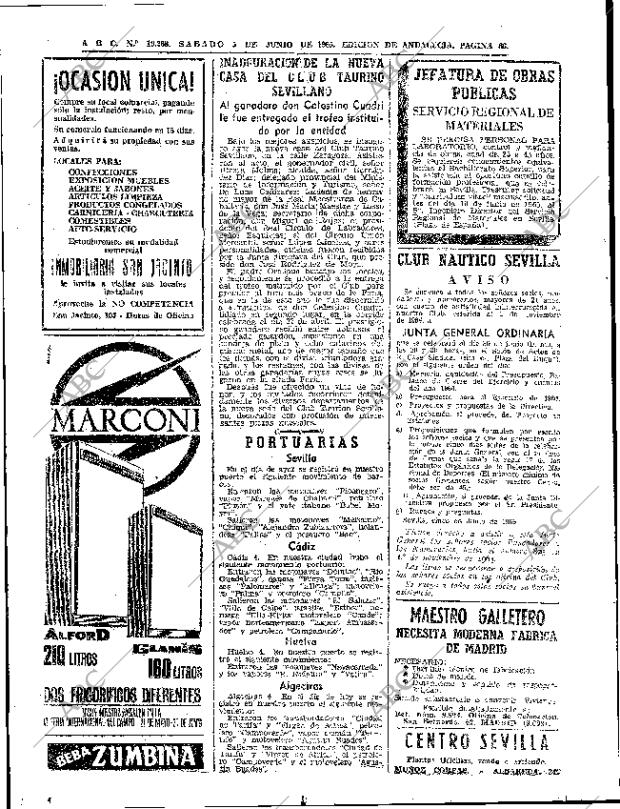 ABC SEVILLA 05-06-1965 página 66