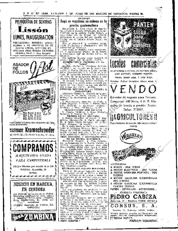 ABC SEVILLA 05-06-1965 página 70