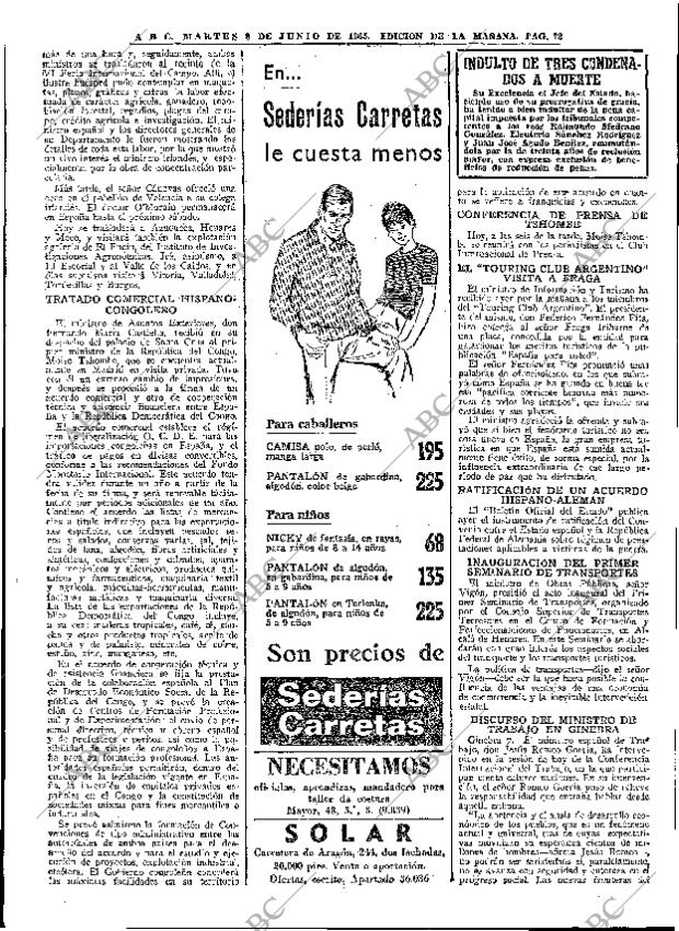 ABC MADRID 08-06-1965 página 72