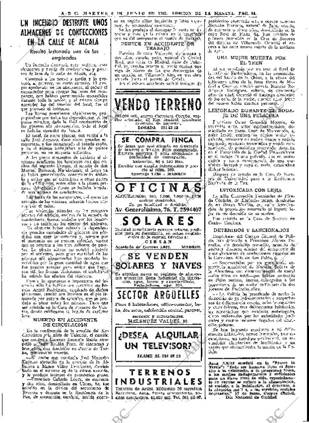 ABC MADRID 08-06-1965 página 84