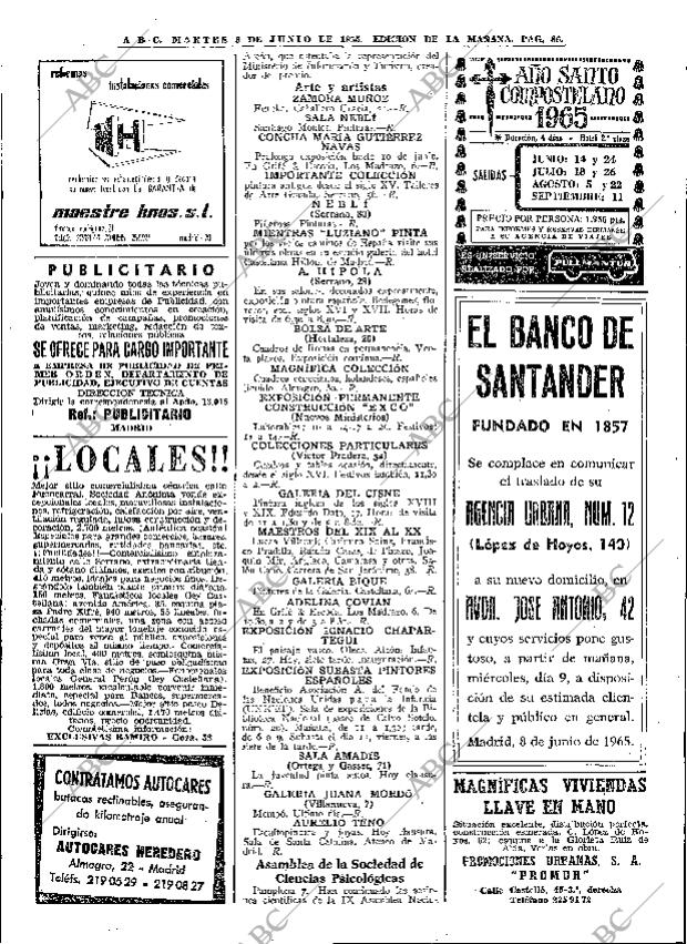 ABC MADRID 08-06-1965 página 86