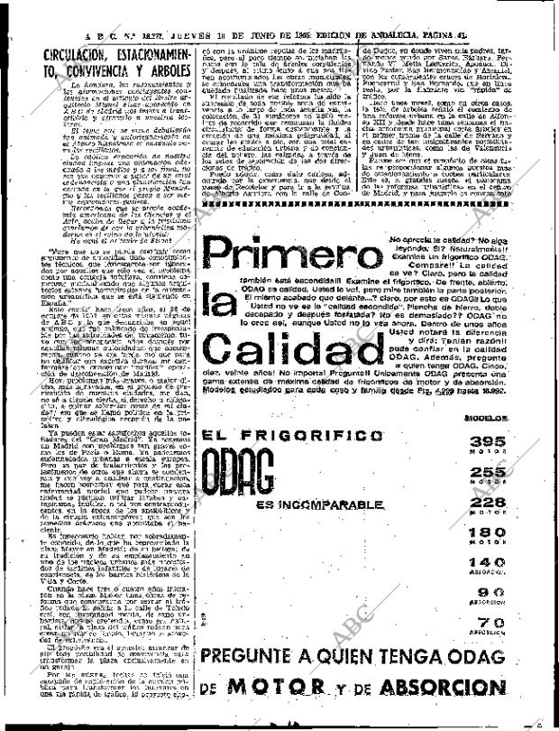 ABC SEVILLA 10-06-1965 página 41