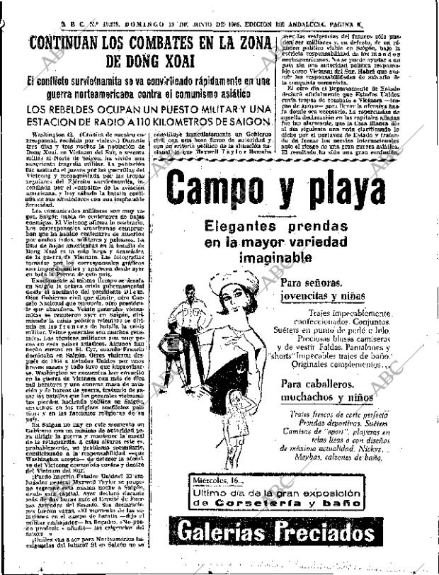 ABC SEVILLA 13-06-1965 página 65