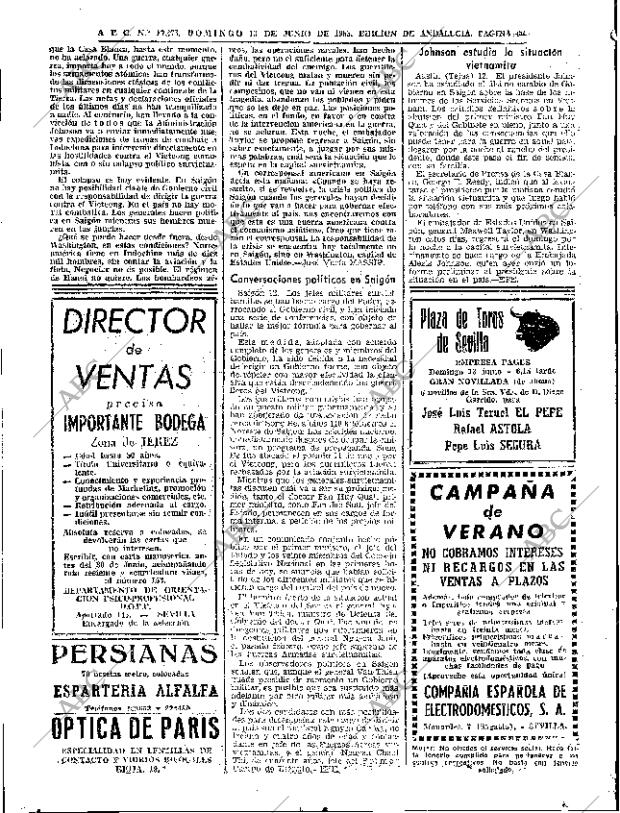 ABC SEVILLA 13-06-1965 página 66