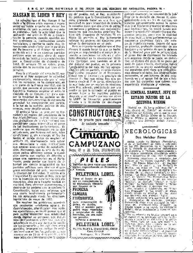 ABC SEVILLA 13-06-1965 página 70