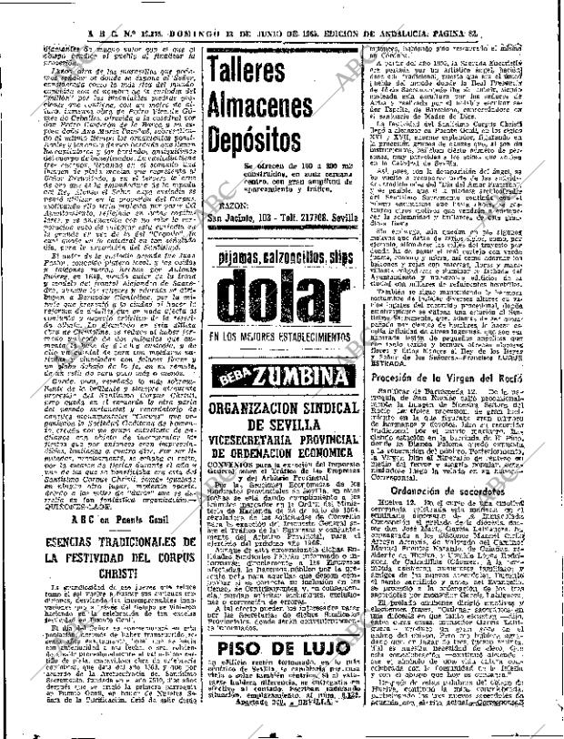 ABC SEVILLA 13-06-1965 página 82