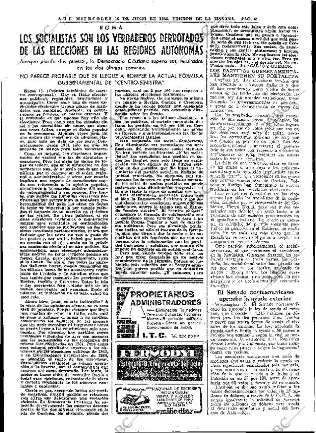 ABC MADRID 16-06-1965 página 69
