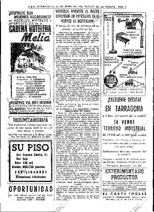 ABC MADRID 16-06-1965 página 72