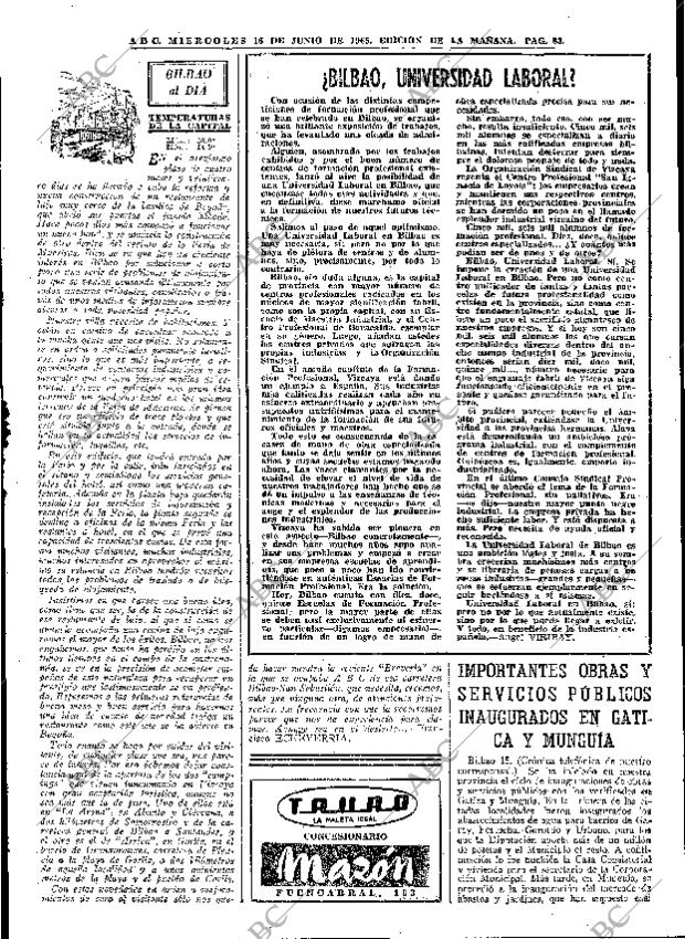 ABC MADRID 16-06-1965 página 83