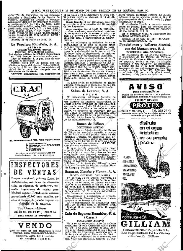 ABC MADRID 16-06-1965 página 96