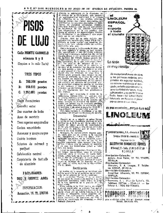 ABC SEVILLA 16-06-1965 página 64